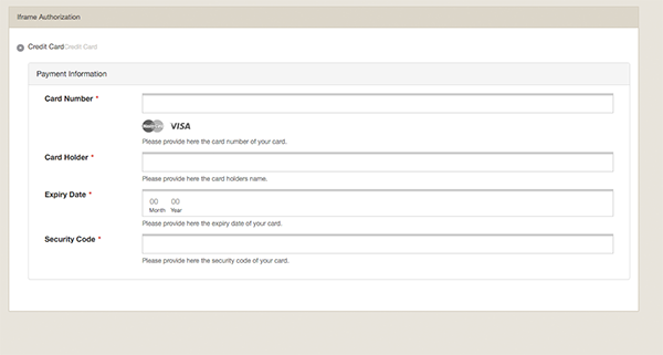 Iframe Integration